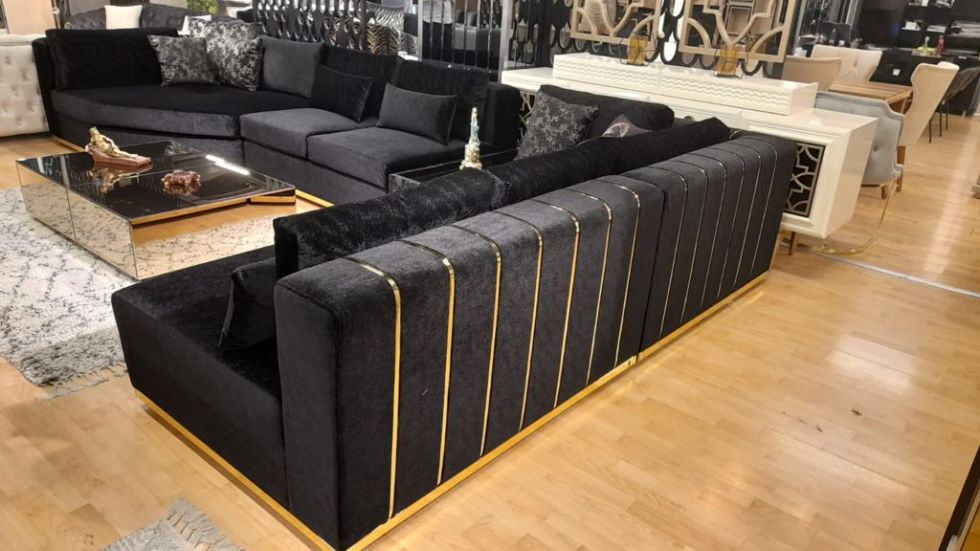 Produktcode: 18938 - Flexibles Design-ecksofa - Vielseitige Anordnungsmöglichkeiten Für Jeden Raum